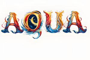 Лого слова "AQUA"