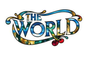 Текстовые логотип для слава "the world"