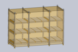 Стеллаж для АКБ (разборный)