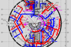 План вентиляции первого этажа