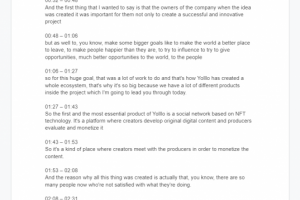 Расшифровка аудио/видеозаписей с таймкодами