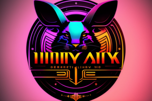 кролик в стиле Cyberpank.