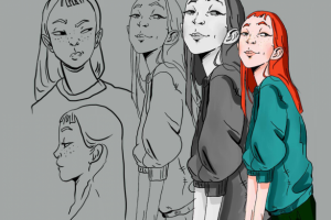 Рыжая девушка