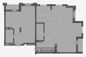 Исходная планировка квартиры. Обмер