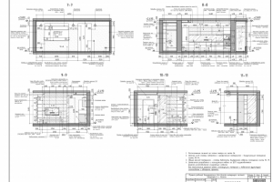 Развертки стен кухни. Виды