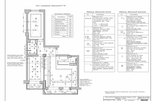 План с размещением светильников