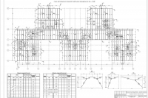 Балочная клетка перекрытия жилого дома.
