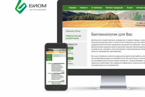 Biom — Корпоративный сайт для группы компаний