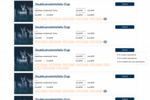 Kisanet — единая онлайн-система Федерации Финской Гимнастики