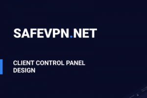SafeVPN — Дизайн панели управления VPN-аккаунтом