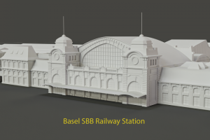 High Poly модели, смоделированные по фотографиям и картам Google