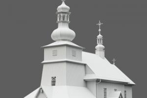 3Д модель для 3Д печати Костела в Постолице