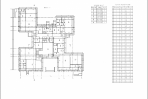 Обмерные чертежи (оцифровка БТИ планов,скан) Детский садик