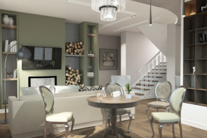 Кухня-гостиная. Ракурс 3.