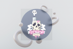 Логотип для вейп шопа "JiJMoF | Екатеринбург"