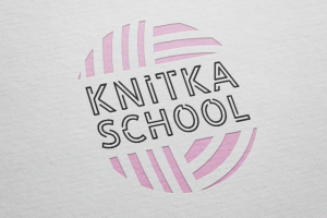 Логотип для школы вязания