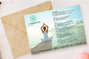 Листовка для студии йоги