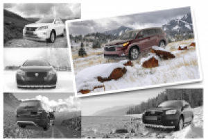 коллаж авто на природе