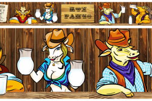 Наружное оформление ограждения молочной фермы "Ранчо"