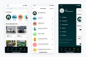 Мобильное приложение доски объявлений (React Native/Node JS)