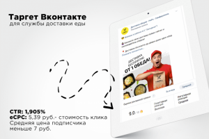 Таргетированная реклама для доставки еды