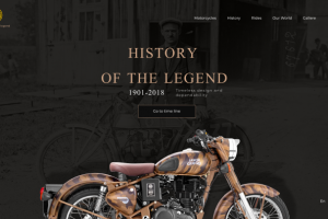 Дизайн сайта History of the Legend