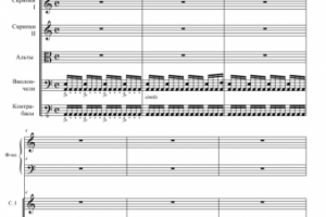 Ноты для фортепиано с оркестром