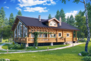 визуализация котеджа