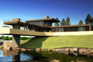 визуализация котеджа