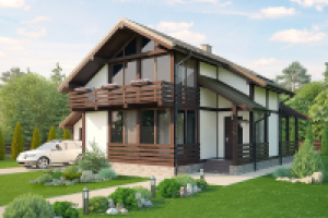 визуализация котеджа