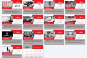 Фуджитсу. Календарь настольный