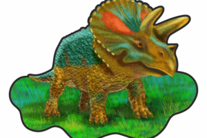 Арт для пазла "Динозаврик"