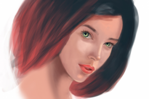 Лицо девушки ракурс 3/4