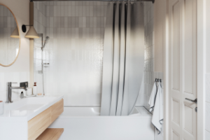 Ванная комната в светлых тонах