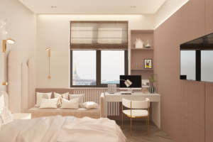 Детская для девочки в нежных тонах