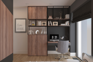 Лофтовый стеллаж в комнате подростка