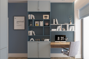 Детская комната в голубых тонах