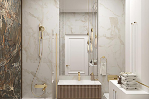 Визуализация и подбор материалов ванная