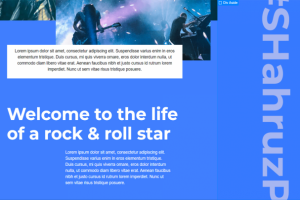 Лендинг в стиле Рок