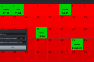 Учёт времени посещения для аттракционов