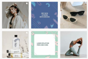 Оформление ленты Instagram мобильного приложения