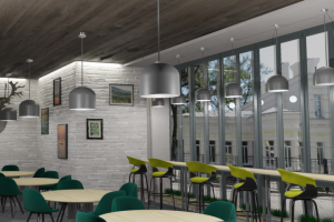 проект организации интерьера кафе