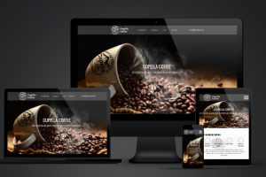 Landing page для кофейной компании