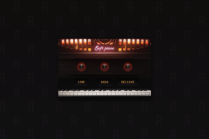 Дизайн окна VST плагина "Soft Piano" программы Polyform Studio