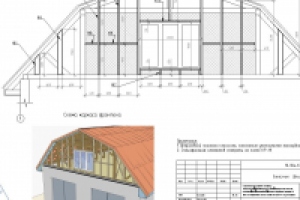 Проект на строительство гаража с мансардой