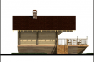 Баня с палубой