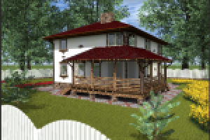 Дом из пеноблока Hebel, 12х14