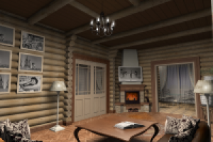 деревянный интерьер 3