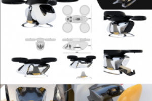 Дизайн пилотируемого дрона МЧС для спасения альпинистов