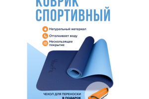 Инфографика для маркетплейсов, коврик для фитнеса